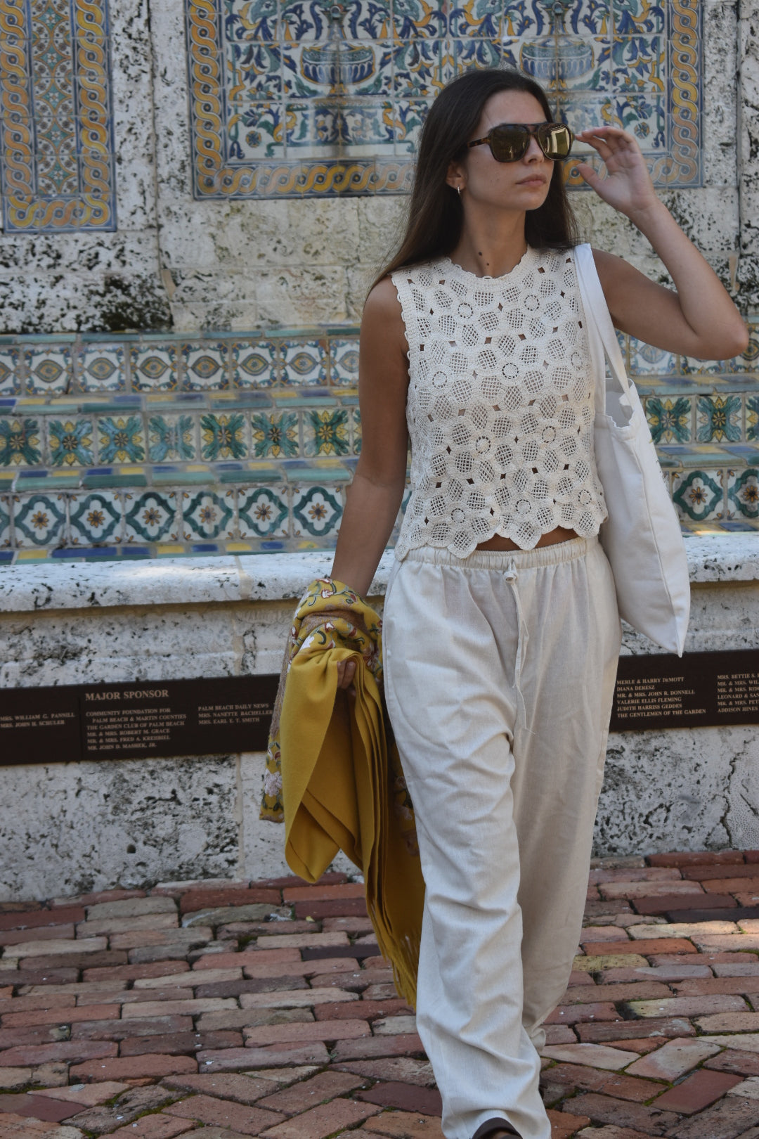 Vine linen pants